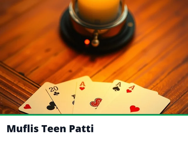 Muflis Teen Patti tile where the lowest hand wins on GoExch9